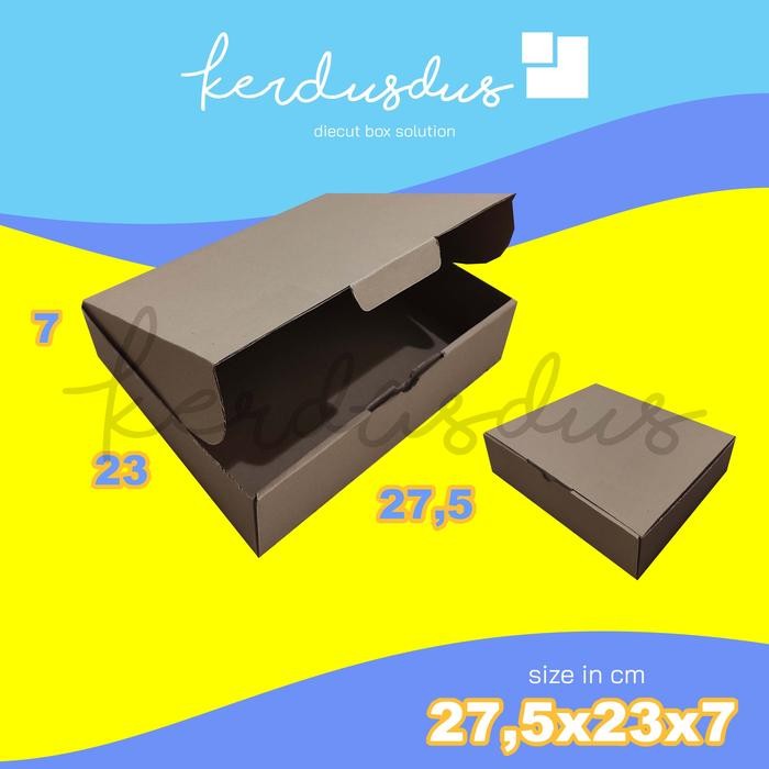 

27.5x23x7 cm kardus carton box diecut pizza kue packing packaging