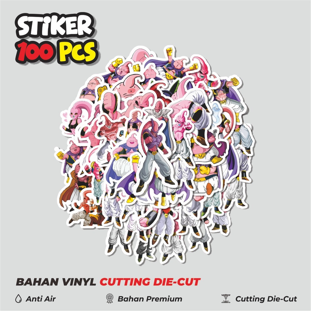 

Terbaru! 50 pcs Stiker Anime Series Dragon Ball Character Majin Buu Dekorasi Lucu Kreatif untuk Notebook, Skateboard, HP