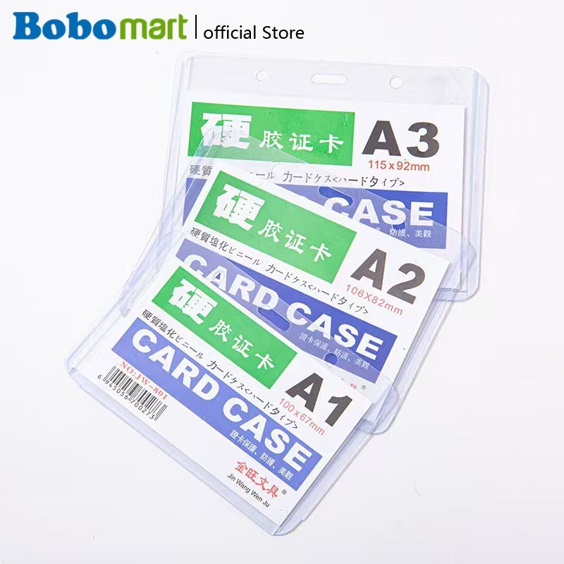 

BOBOMART 1 PCS ID CARD PLASTIK NAME TAG ID CARD HOLDER NAME TAG PAPAN NAME TAG CARD CASE MURAH