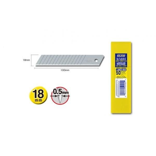 

OLFA LBD50 Refill Cutter 18mm LBD-50 Spare Blade (50 pcs/pack) - Kuning, Standar