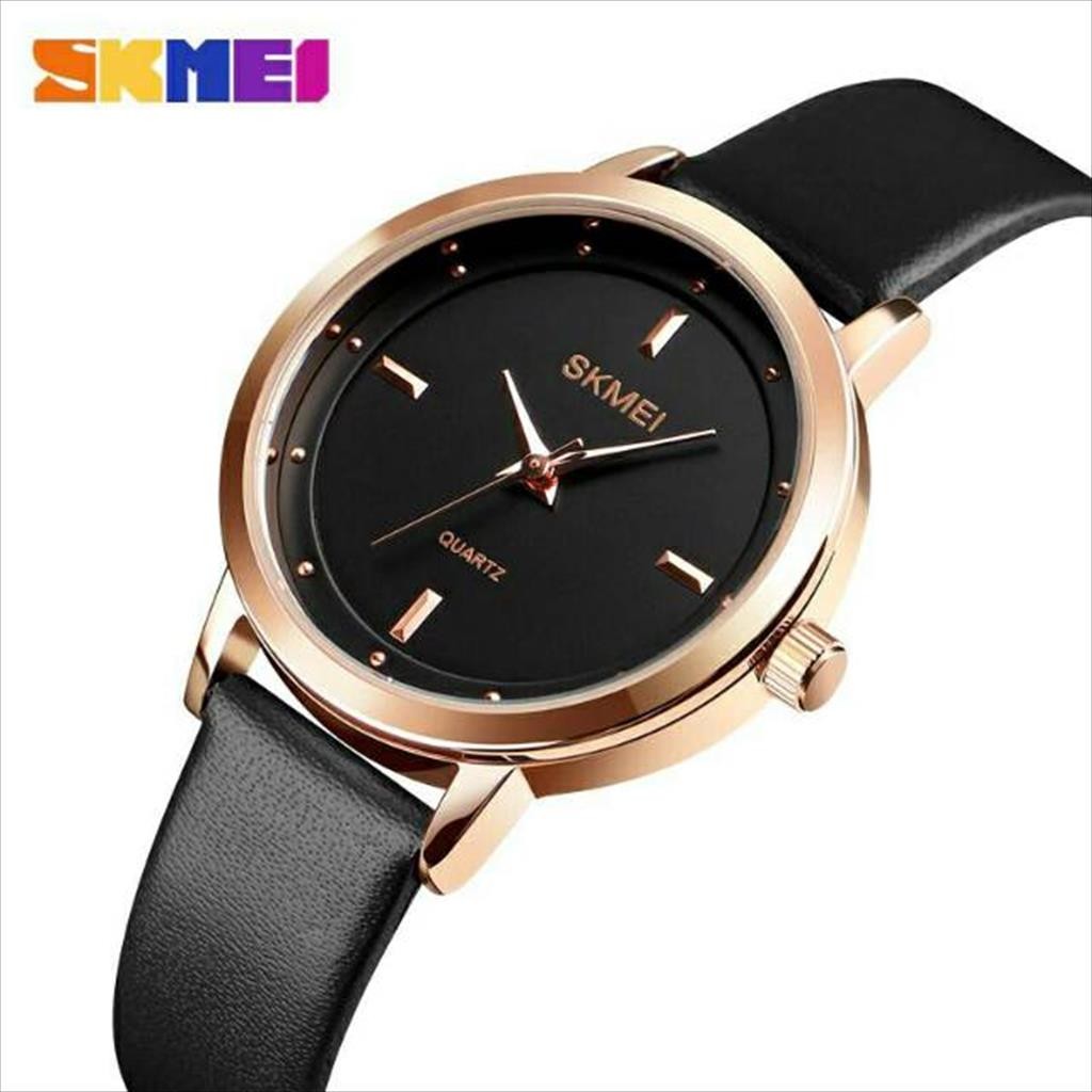 Jam Tangan Wanita / SKMEI 1457 Analog Premium Leather Analog Original / SKMEI  (skmei_indo.sukses.id