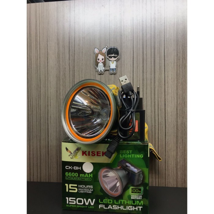 Kiseki CK-8H Senter Kepala CK 8H 150w Senter ANTI AIR Headlamp Super //rejeki