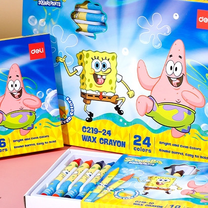 

Deli Krayon / Wax Crayon 16 warna Spongebob Special Edition EC219