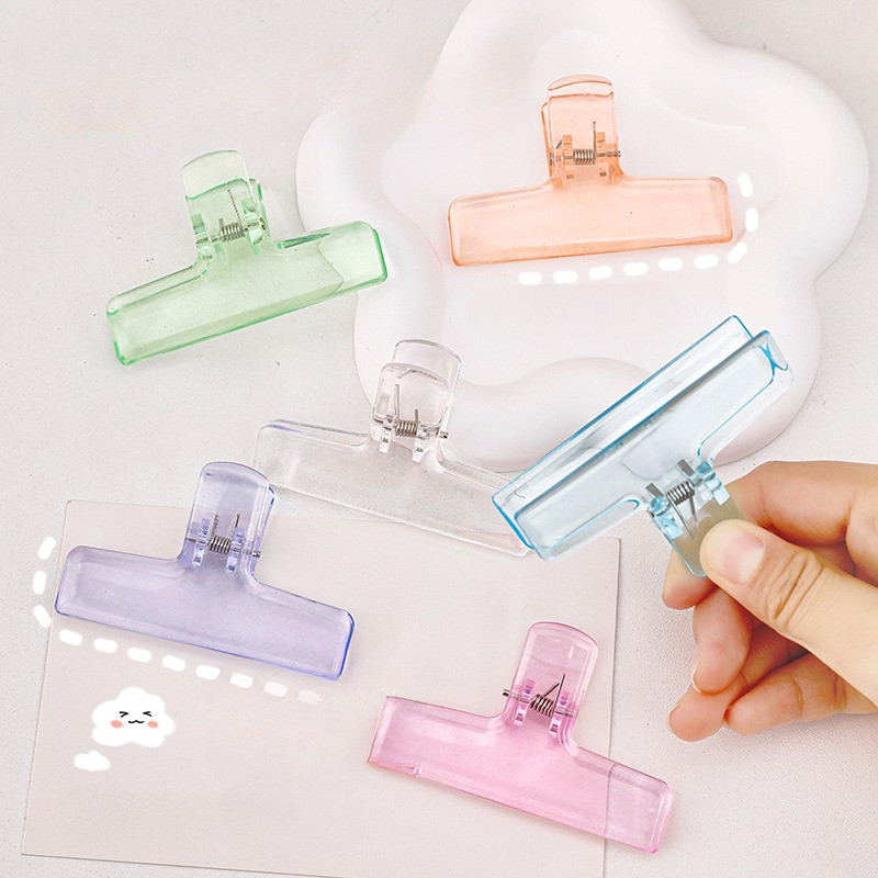 

[HARU] Acrylic Transparent Pastel Paper Clip Klip Kertas Akrilik Bening Warna Pastel Lucu Aesthetic
