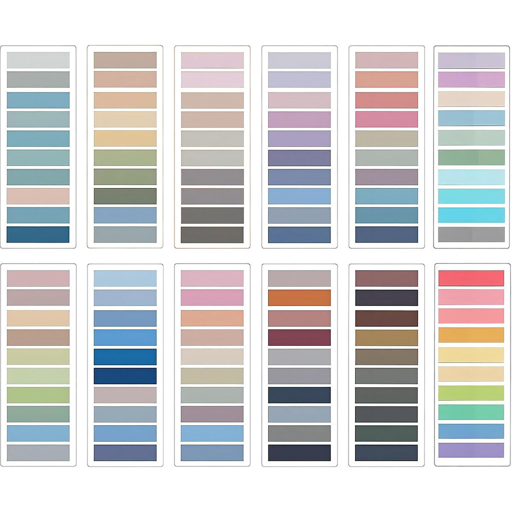 

KindFuny Set Transparent Sticky Note Self-Adhesive BookMarker Annotation Reading Book Clear Tab Kawaii Cute Stationery