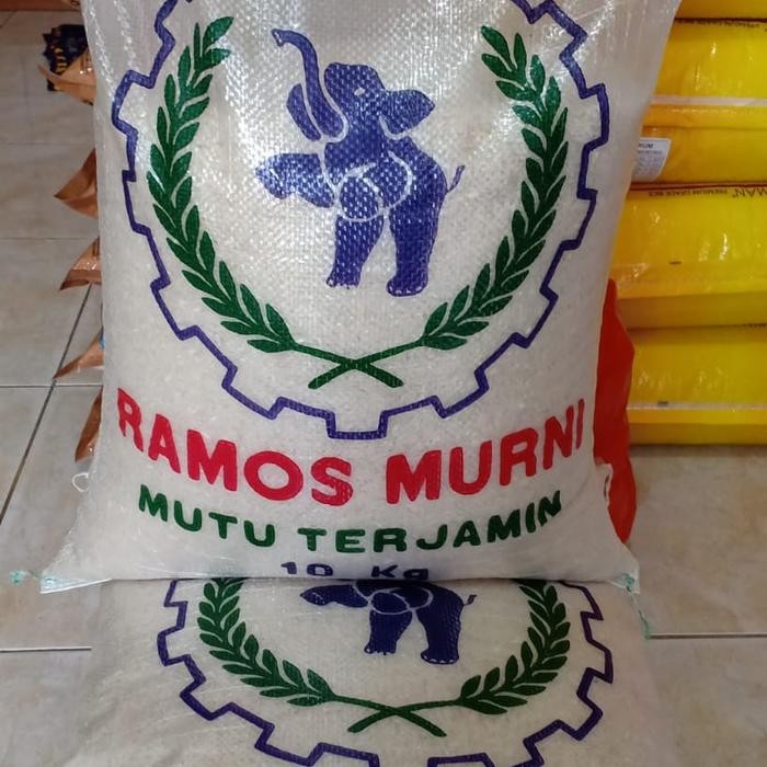 

Beras merek Gajah sentra ramos 10 kg