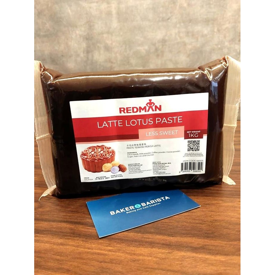 

redman mooncake filling Latte Less Sweet Paste less sweet 1kg red man isian - Latte LS 1kg