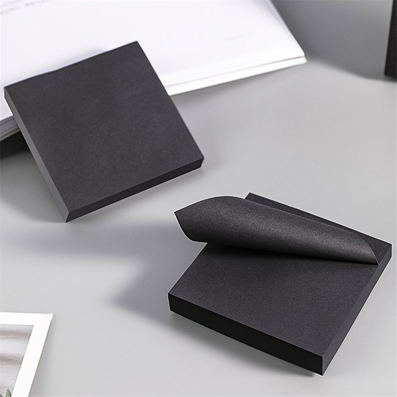 

50 Sheets Students Can Tear Off Message Sticky Note Paper Black N Times Paste Stationery Hand Account Sticky Note