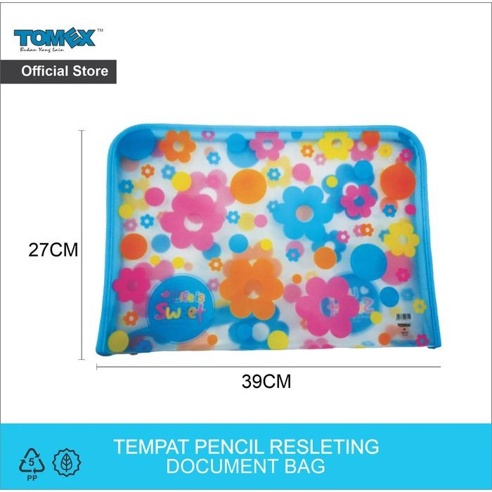 

Zipper Bag Horizontal Merk Tomex Motif Bunga Life Is Sweet TX 310012