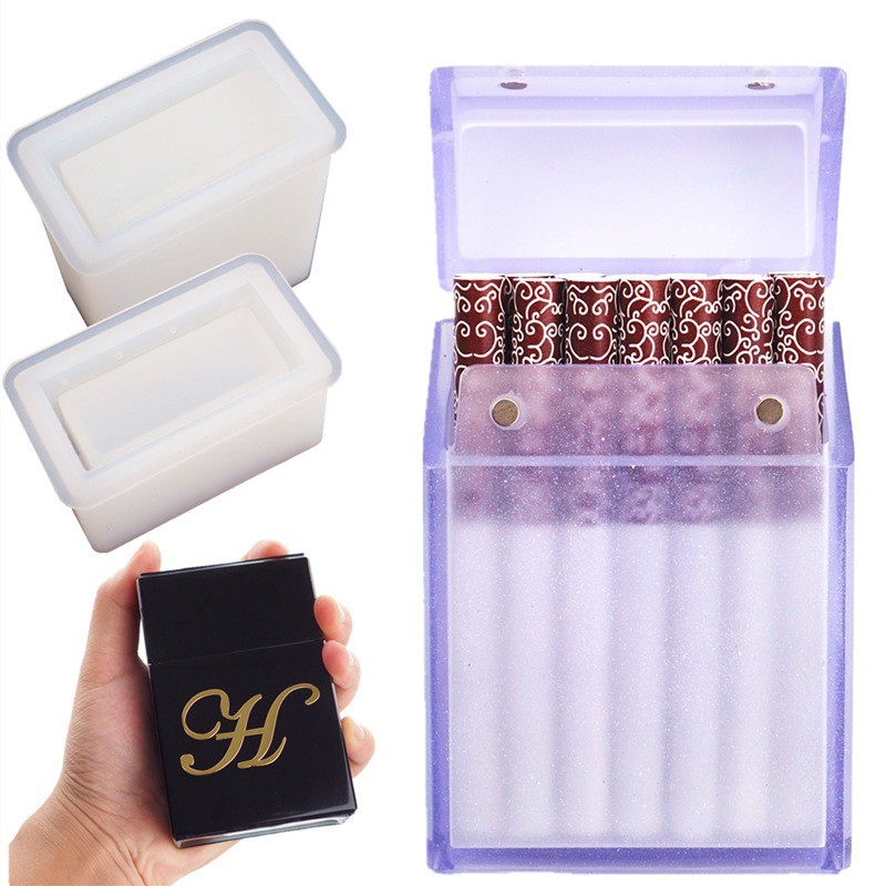 

Cigarette Box Silicone Mold Craft Epoxy Resin Mini Box molds for DIY Craft Handmade cigarette case Mould