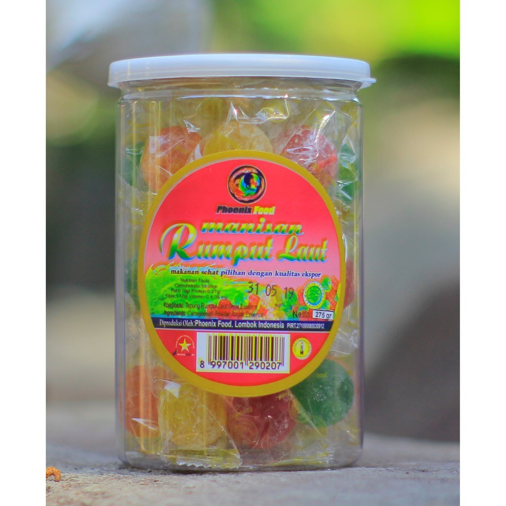 

Lecy.store2 Manisan Rumput Laut Toples Pet Can 275 G