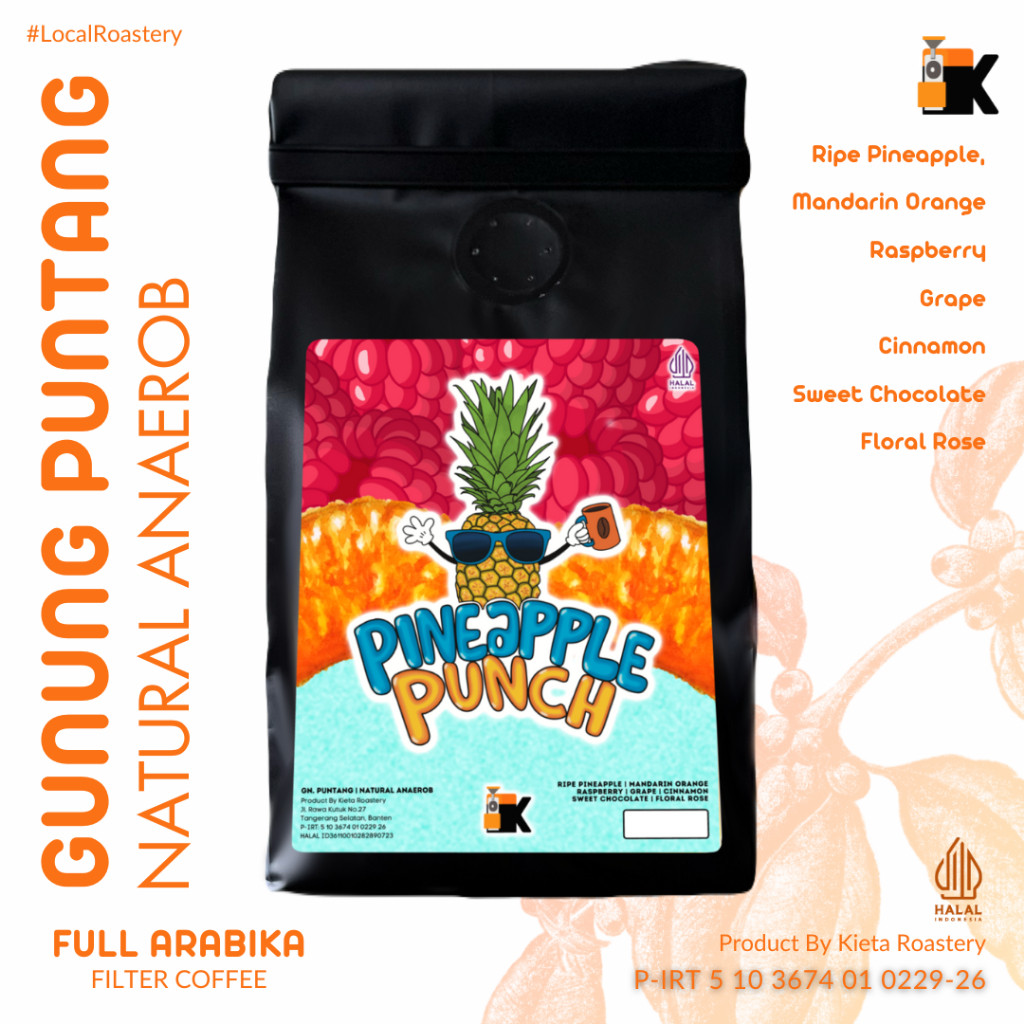 

PRODUK NEW SALE Kieta Roastery - Biji Kopi Puntang Natural 100% Arabika 200g / Bubuk Roasted Coffee Bean Filter Single Origin