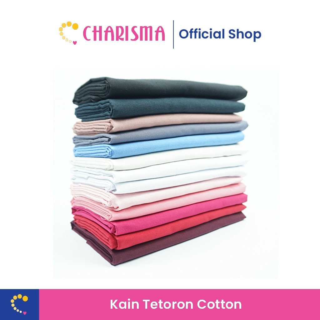 Charisma Bahan Kain TC Tetoron Cotton - Bahan Kain Seragam Sekolah Jaket Kaos Partai