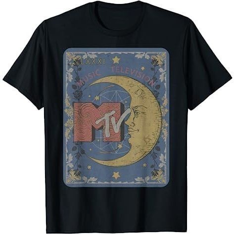 Baju Kaos Dewasa MTV Music Television Crescent Moon Tarot Card