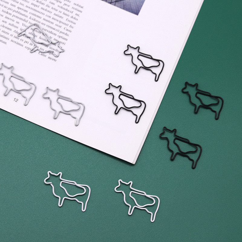 

10pcs Paper Clips Metal Decoration Accessories Cute Modeling Papers Clip Color Cartoon Animal Paper Clip Paper Clips Decorative