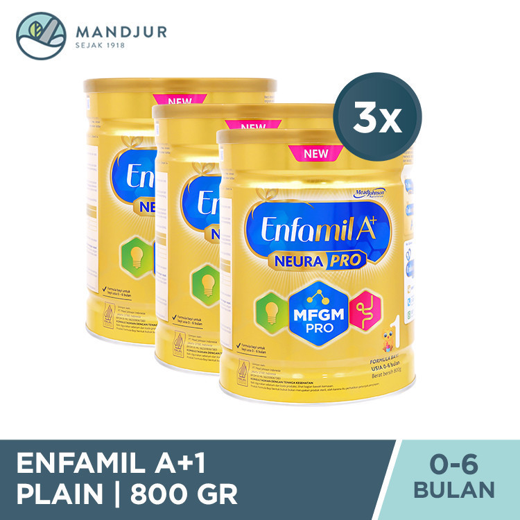 Enfamil A+1 Susu Formula Bayi 800 Gr - 3 Pcs