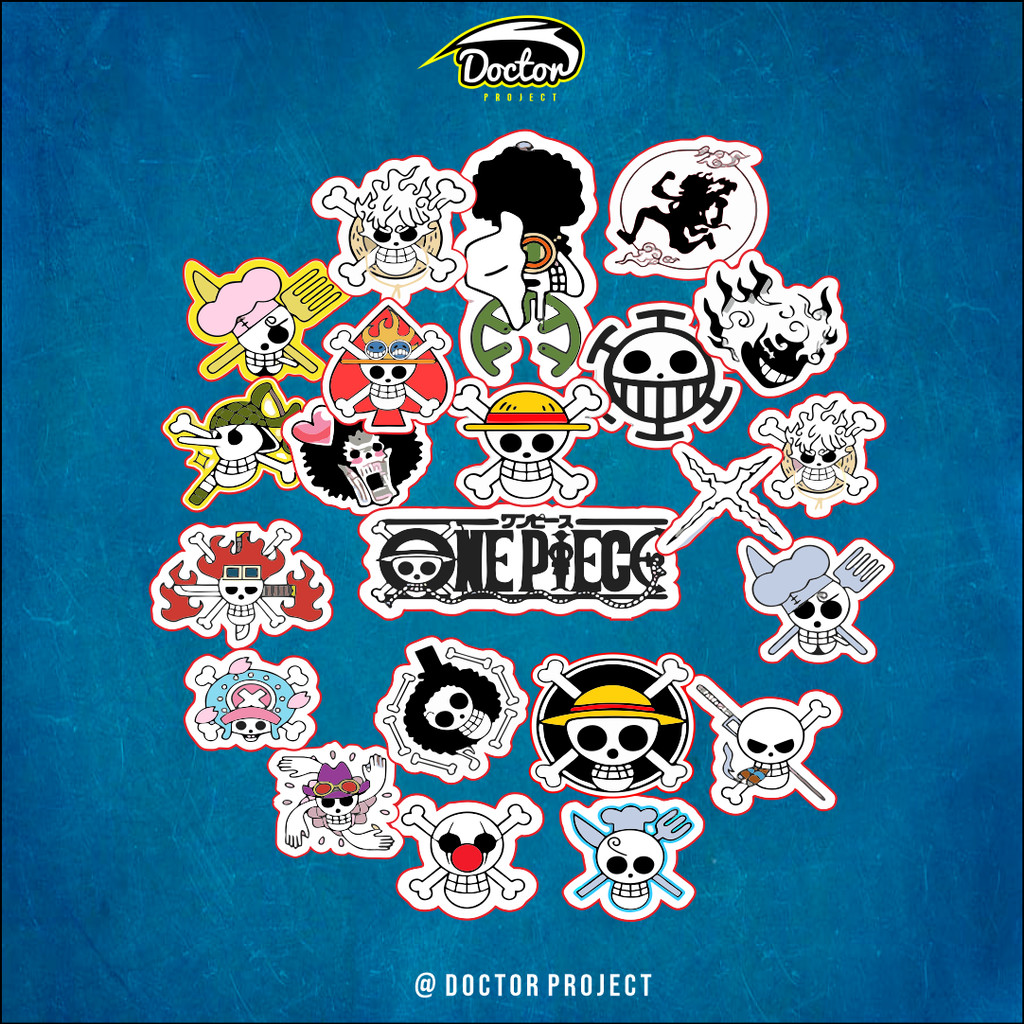 

Sticker anime One Piece || Stiker One Piece untuk helm laptop case hp