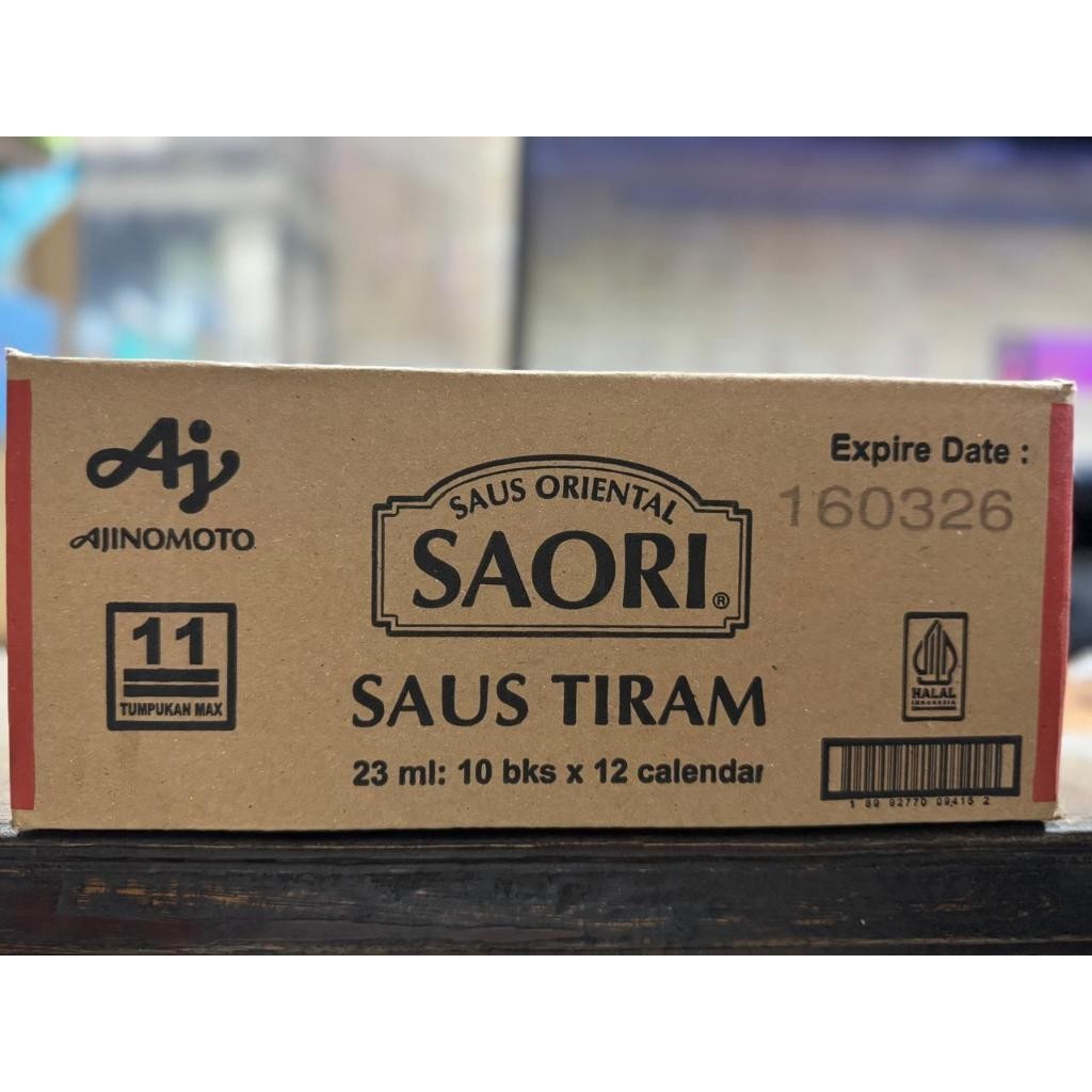 

Saori saus Tiram 23ml @ 120 bungkus / 1 dus