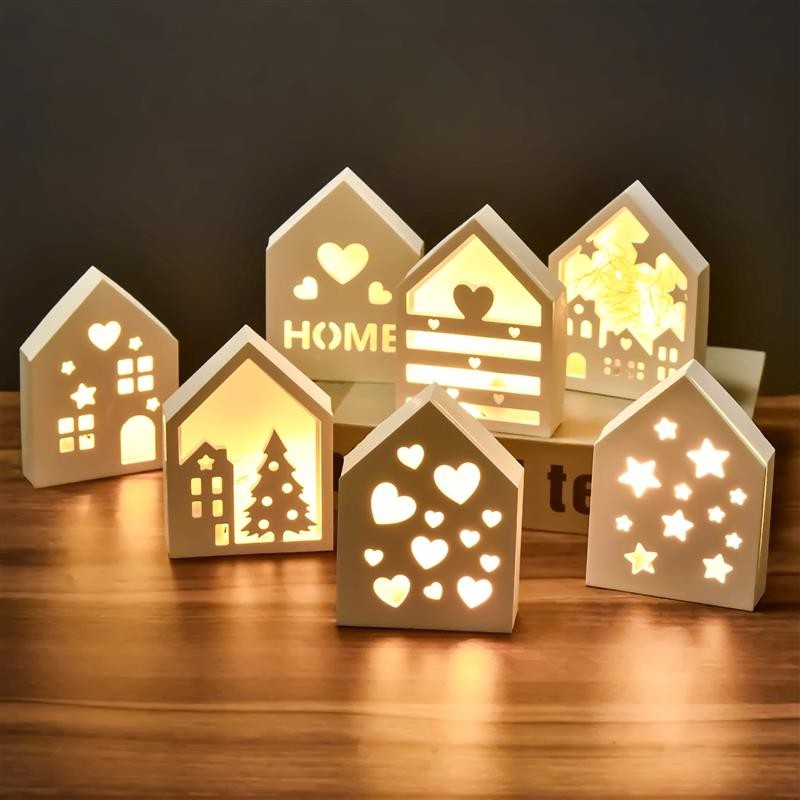 

Hollow House Silicone Mold Love Tree Star Panel Base Decoration DIY Plaster Cement Epoxy Resin Mold Home Ornament