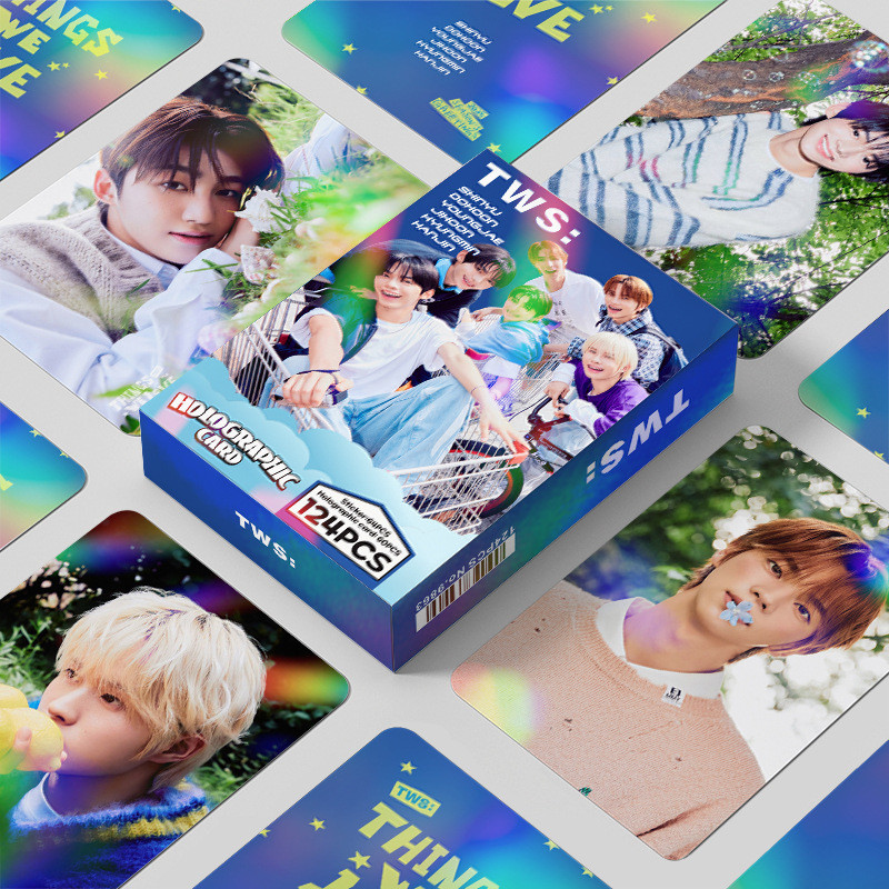 

124Pcs/Set TWS Idol New Series Laser Lomo Cards SHINYU DOHOON YOUNGJAE HANJIN JIHOON HD Printd Photocards And Sticker Fans Gifts