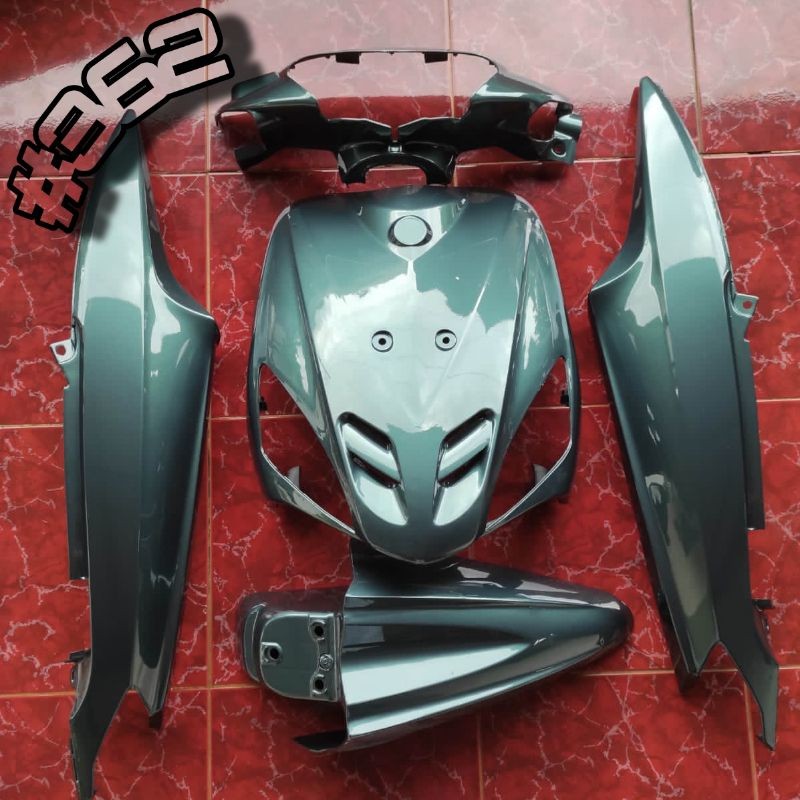 COVER FULL SET BODY HALUS YAMAHA MIO SPORTY WARNA CUSTOM HIJAU BOTOL BERKUALITAS