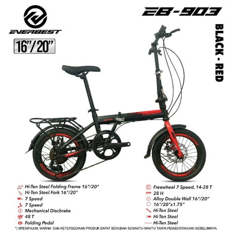 Sepeda Lipat 20" Everbest Eb-903 By Pacific