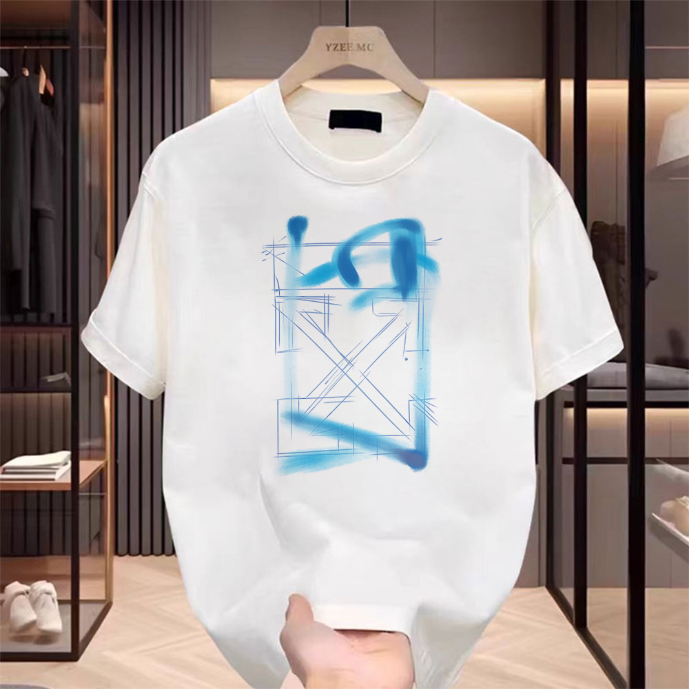 （COD) INXX Merek trendi T-shirt Oversize “off-white” Kaos Pria Distro Original 100% Premium QQ1388