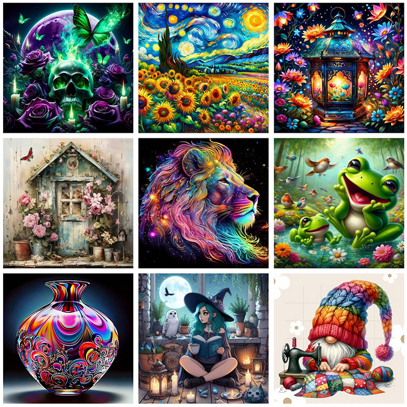 

Diamond Art Painting Kits Embroidery Full Crystal Mosaic 5D Diy Diamond Paintings Kits New 2025 Accessories 30x30 cm Wall Art