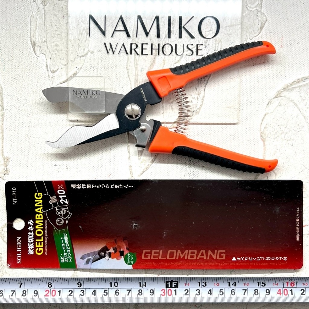 GROSIR 6 pcs SOLIGEN Gunting seng gelombang 210 mm NAMIKO WAREHOUSE