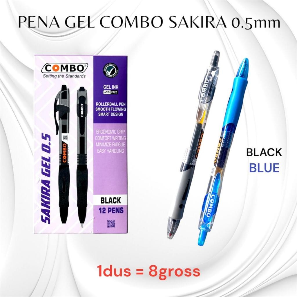 

[SDW] pekanbaru/PENA GEL COMBO SAKIRA 0.5 HITAM & BIRU /PENA GEL TIKTAK COMBO