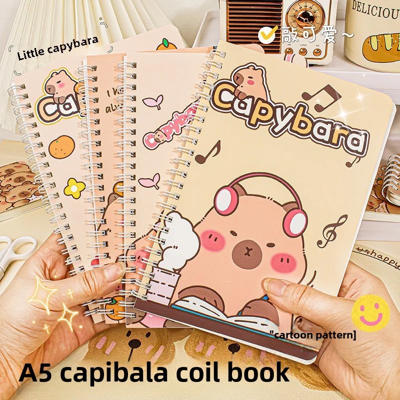 

CuteCartoon A5 Portable Student Notebook A7 Line Circle Binder Office Supplies Wholesale From China Mainland