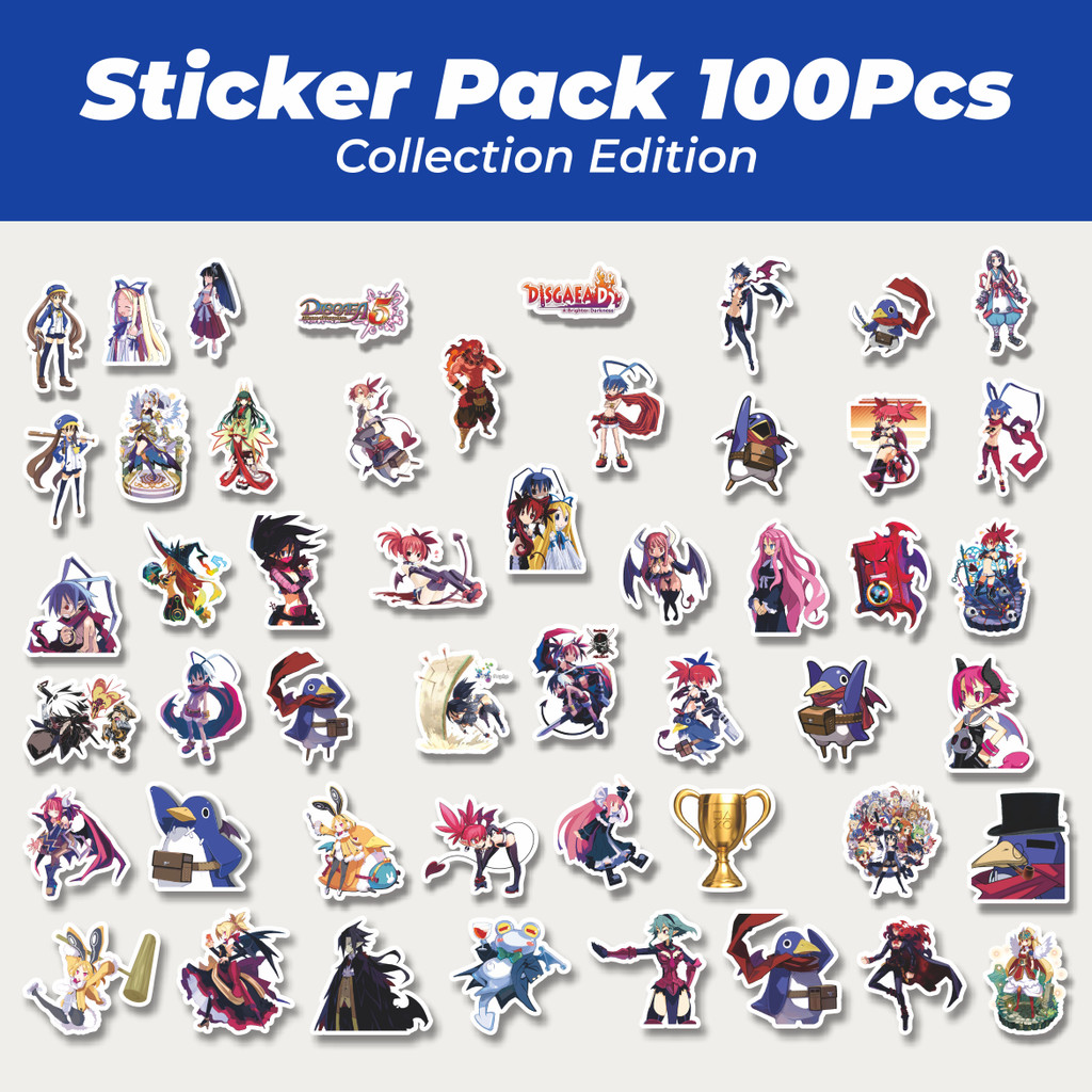 

Hot Stiker Game Series Disgaea Mix 1 Lucu Anti Air Stikers Berperekat Waterproof Sticker Decal Buat Motor Helm Buku Journal Koper Casing HP Laptop Botol Minum