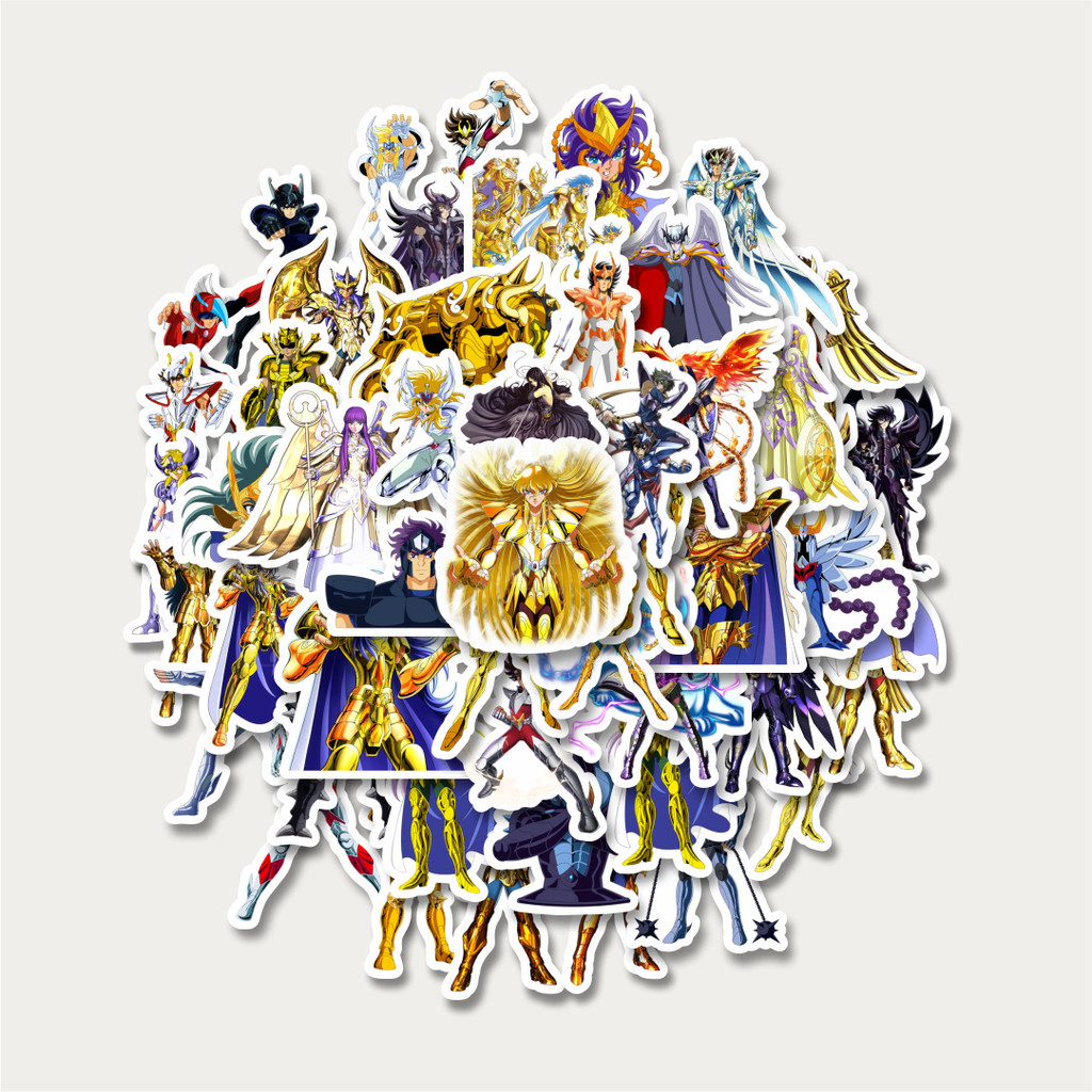 

Sticker Pack Stiker Anime Saint Seiya Character Mix 4 | Sticker TUMBLR | Stiker LAPTOP KOPER HELM