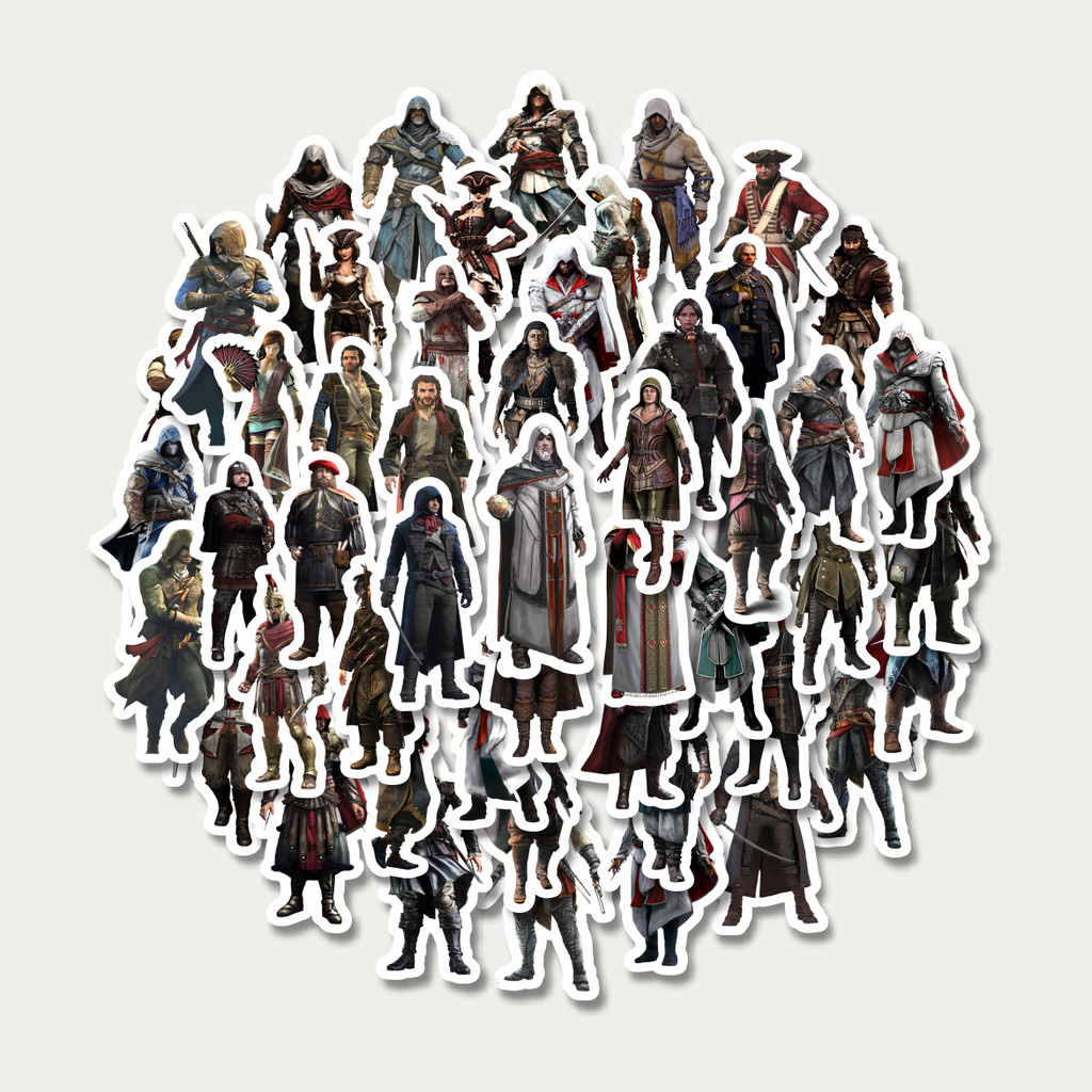 

Sticker Pack Stiker Game Series Assasin's Creed Universe Mix 3 | Sticker TUMBLR | Stiker LAPTOP KOPER HELM