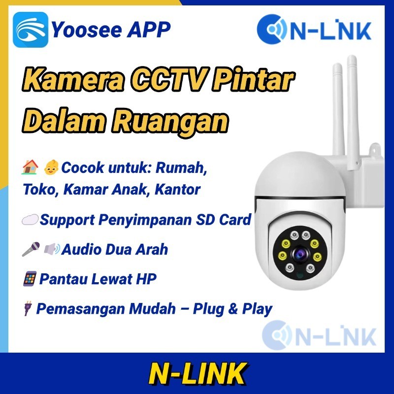 CCTV Outdoor Yoosee Wireless – Deteksi Gerakan & Alarm | Full Color Night Vision | Anti Maling | IP6
