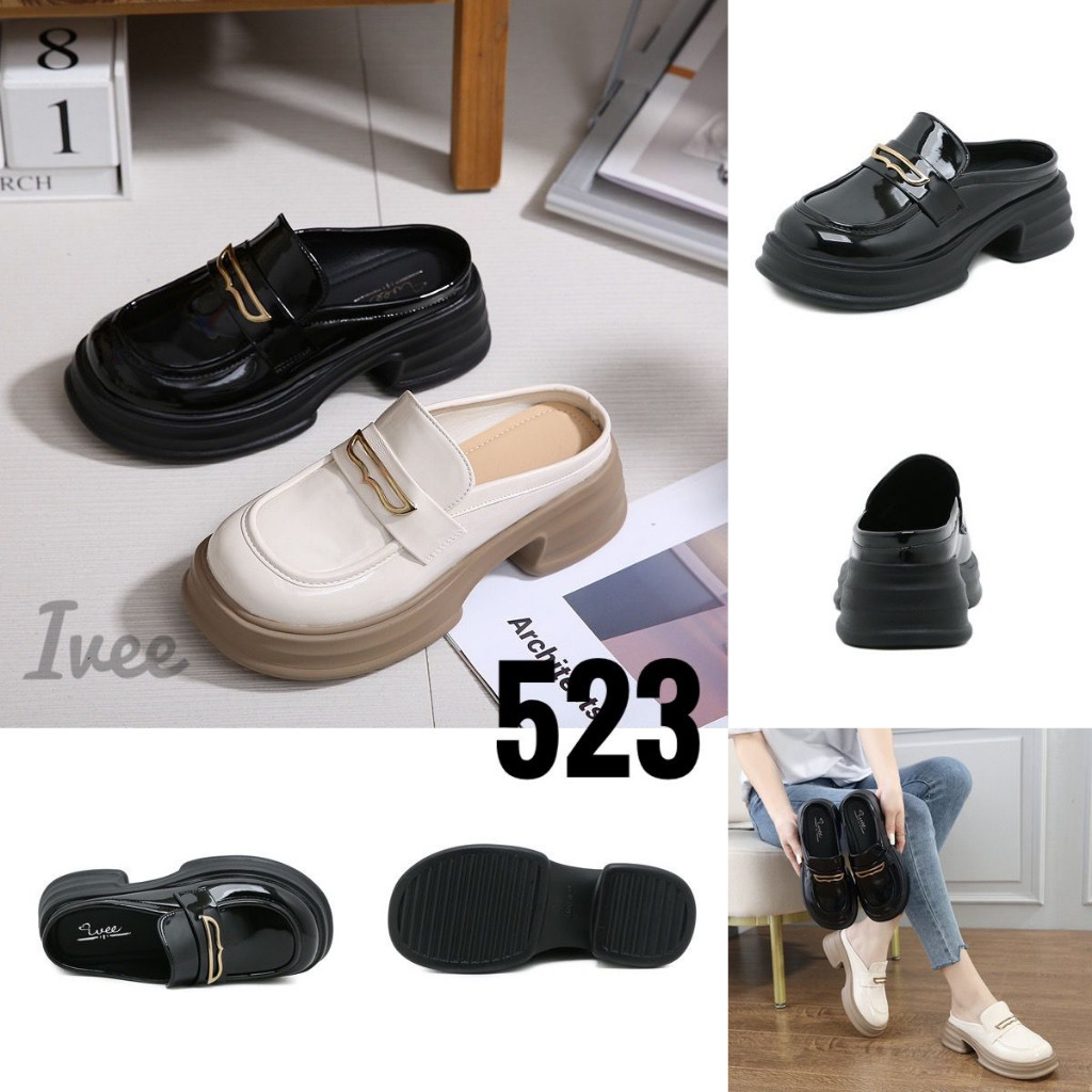 IVEE CHUNKY LOAFERS SHOES KOREA BEAUTYFLY  #523
