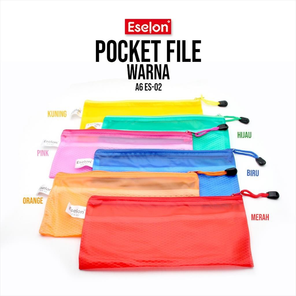 

♚Pocket File A6 WARNA ES02 ESELON/Pocket File/Tempat Alat Tulis♚