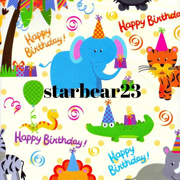 

TERBARU!! Kertas kado Jumbo Happy Birthday Animals Sansanwawa - 1