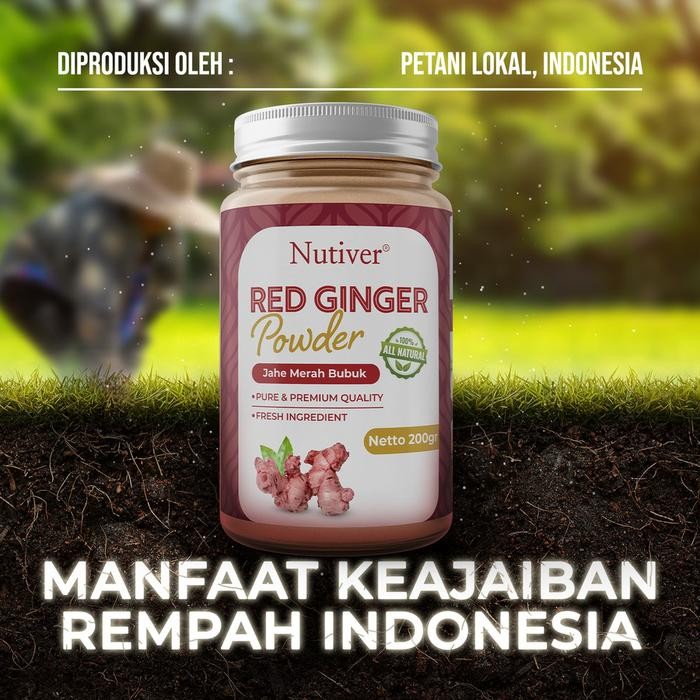 

Promo Nutiver | Jahe Merah Bubuk | Red Ginger Powder | Jahe Merah Bubuk Asli - 150gr