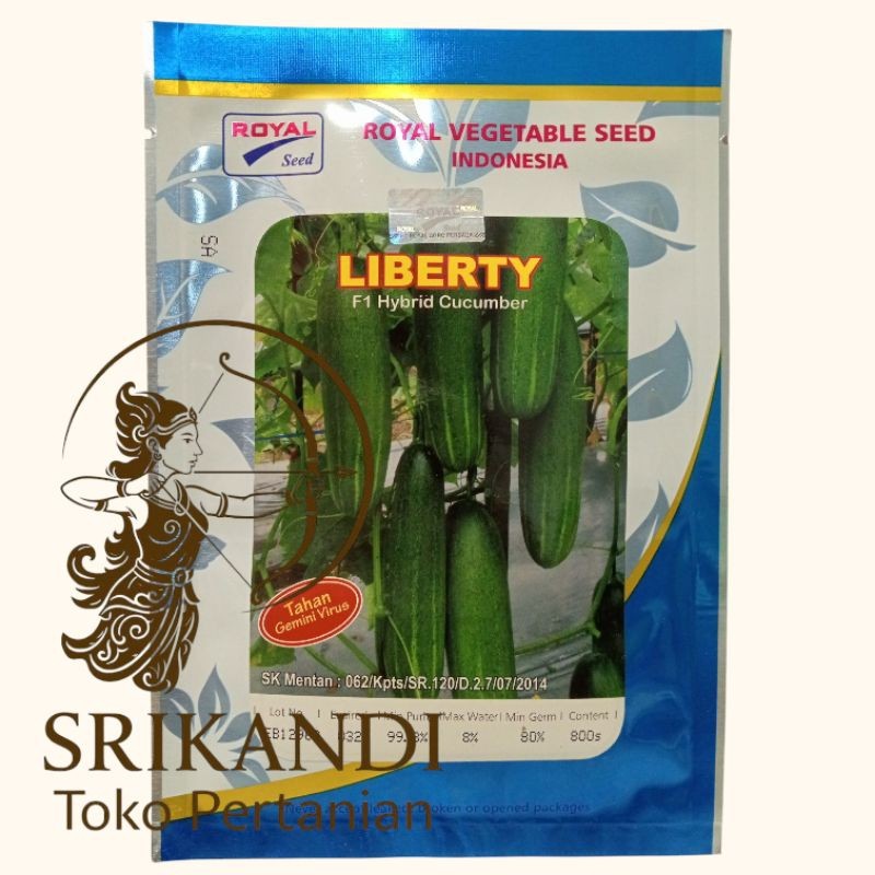Timun Liberty F1 Timun Hijau Hibrida 20gr Original Royal Seed