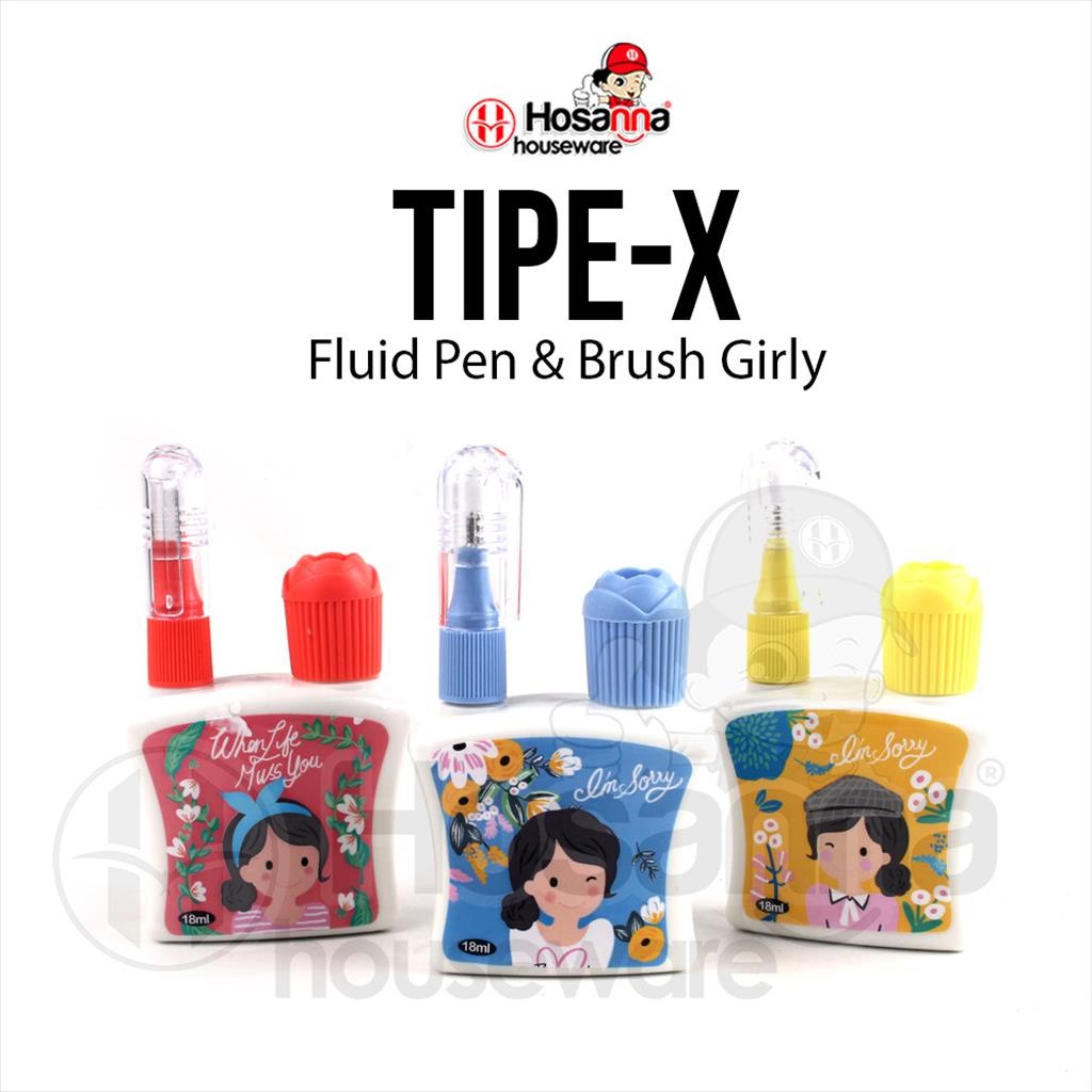 

❤️️Tipex Kuas + Pen 18ml / Correction Pen Brush Motif Fancy Lucu❤️️