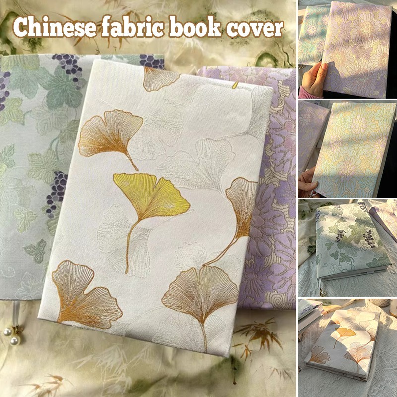 

A5 A6 Brocade Notebook Cover Chinese Style Cloth Book Jacket Hand Tent Notebook Protector Soft Flower Cloth Travel Sleeves Cover