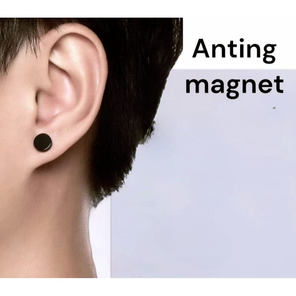 ual Ear Plug Hitam Stainless Steel – Anting Tindik Telinga Unisex Ukuran 6mm-14mm
