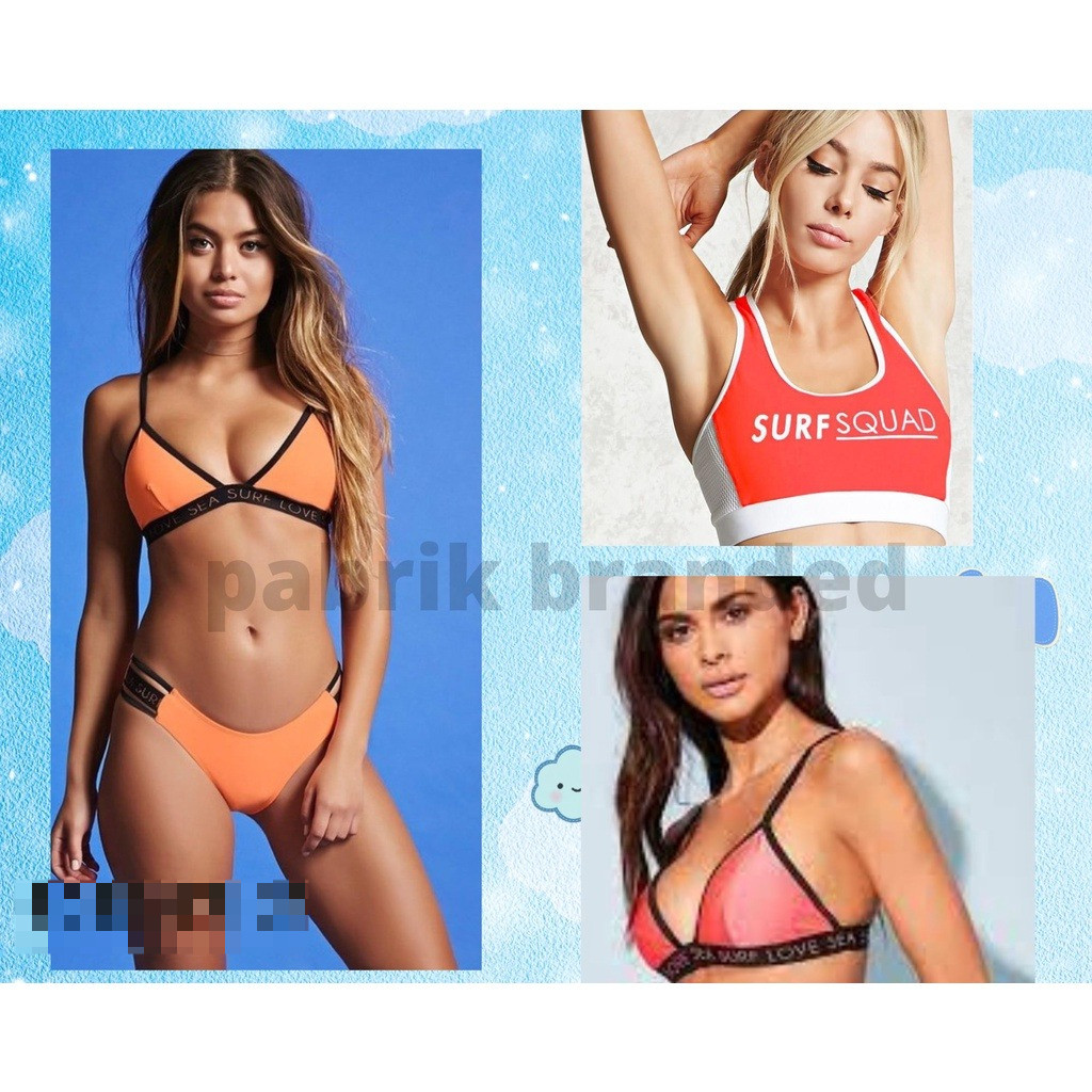 pabrik branded swimwear bikini top bottom baju celana rok renang wanita girl perempuan atasan sexy s