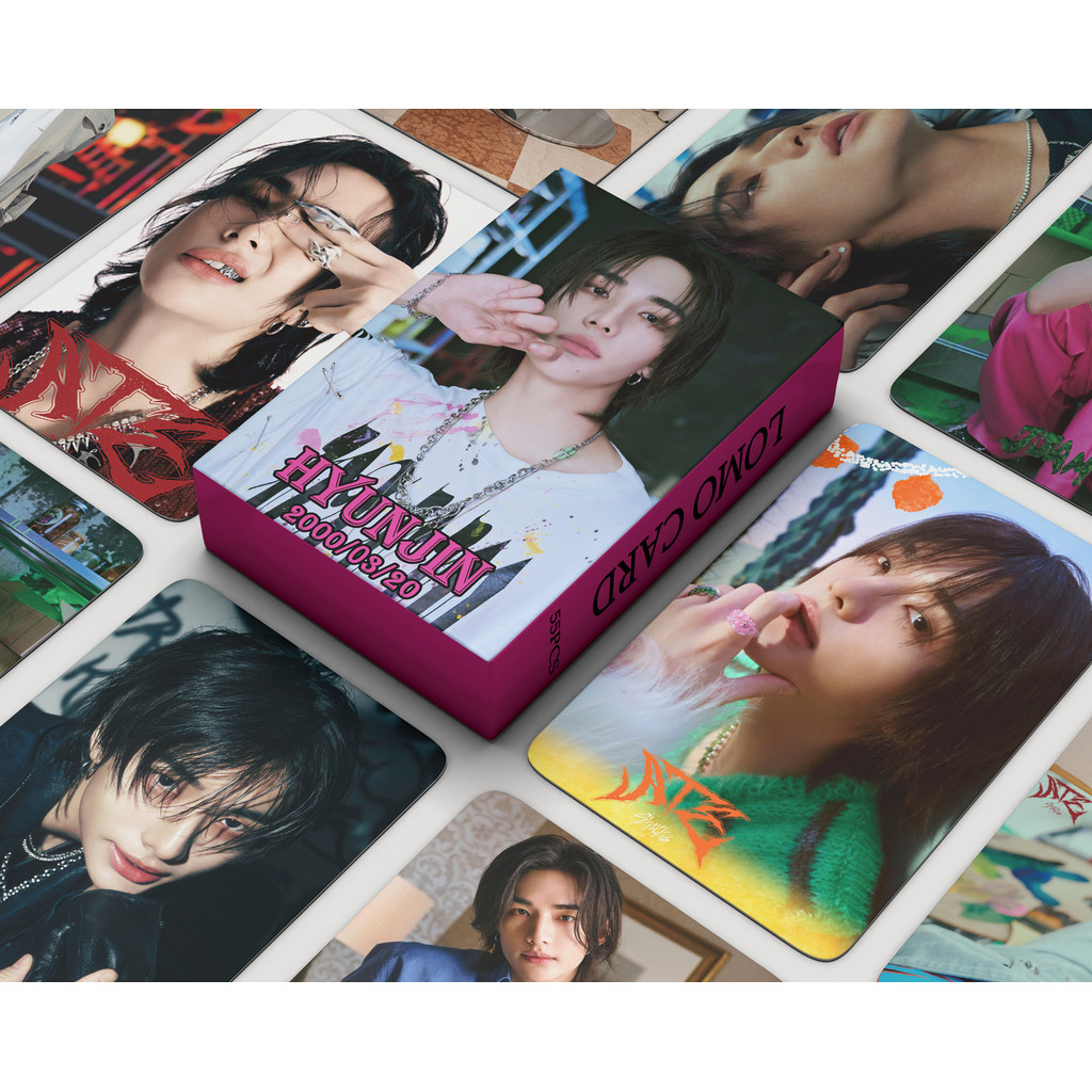 

55Pcs/Set Kpop New Ablum ATE Lomo Card Hwang HyunJin Photo Print Pictures Photocard For Fans Collection Postcards Gifts