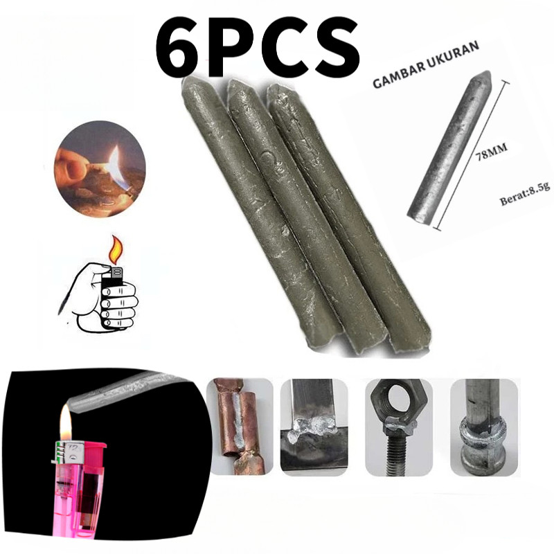 6 PCS Batang Las Timah Bakar Kawat Las