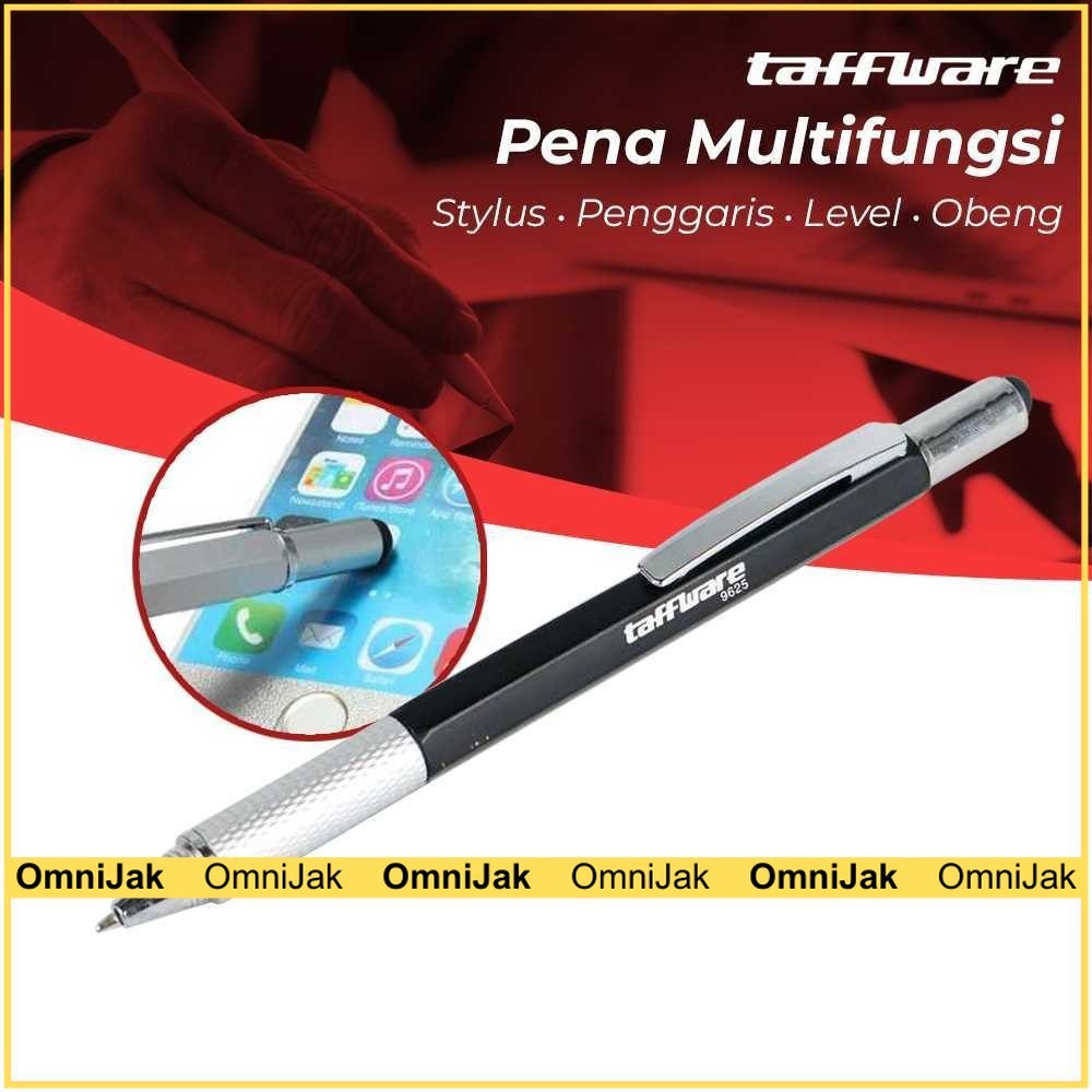 

Taffware Pena Multifungsi Plastik Stylus Penggaris Waterpass Obeng - 9625