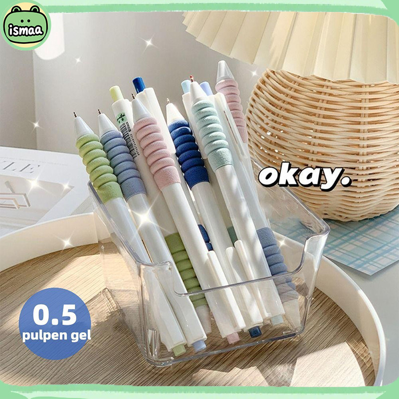 

Gelpen Desain Awan Pastel, Pulpen Tangan Nyaman, Pena/Bolpen Hitam 0.5mm, Ideal untuk Catatan Kreatif