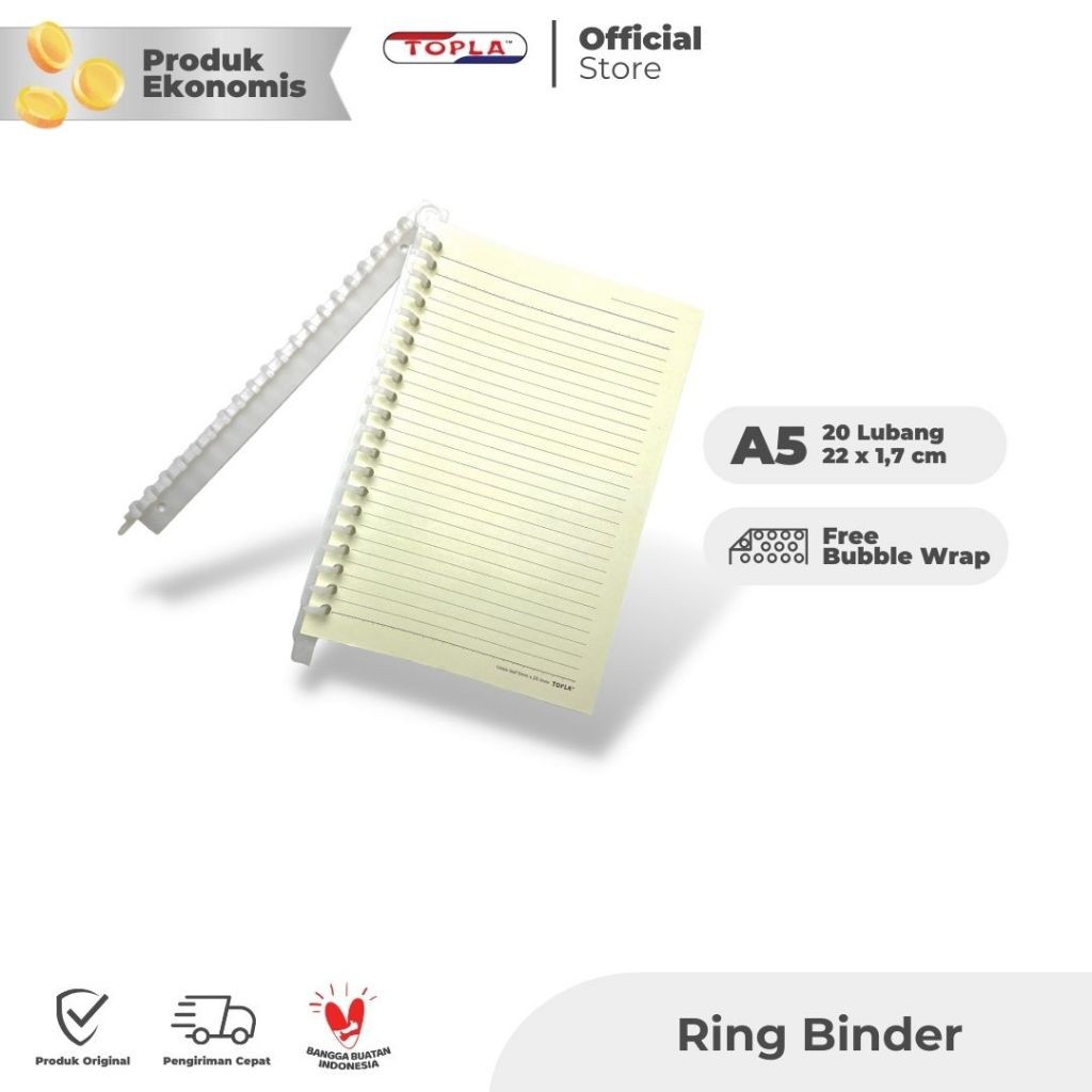 

Ring Binder Plastik DIY Binder clip Binder Binding A5 20 Ring Topla