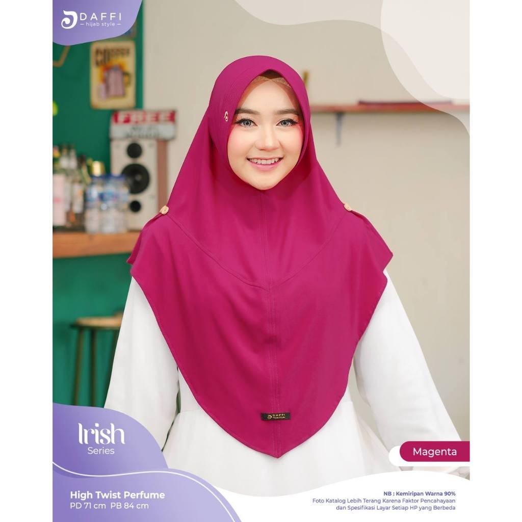 Daffi Hijab - Bergo Irish Jersey Premium